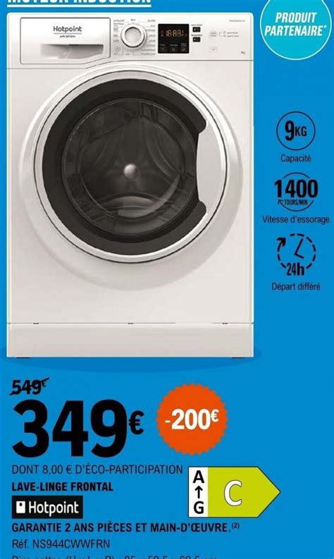 lave linge leclerc.